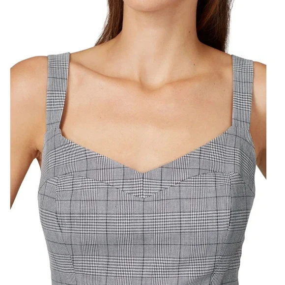 Waverly Grey Kelci Checkered Peplum Top Small - Picture 3 of 7
